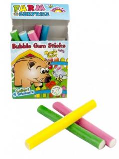 Farm Surprise Bubble Gum Sticks 35g (Žvýkací tyčinky s osvědčenou příchutí tutti frutti nabízí skvělou žvýkací zábavu)