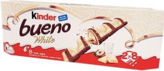 Ferrero Kinder BUENO WHITE 312g  (Bílá čokoládová tyčinka se smetanovými lískovými oříšky, hladkou čokoládou a křupavou oplatkou.)