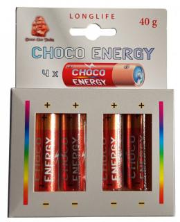 Fikar Choco Energy Čokoládové baterky 40g (Baterie z Belgické mléčné čokolády)