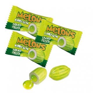 Fini Melons Bubble gum 5g x 10ks (Žvýkačky ve tvaru a chuti malých vodních melounů.)