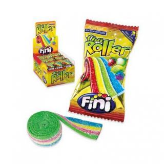 FINI ROLLER FANTASY 20g (pruhované kyselé pásky s ovocnou příchutí)