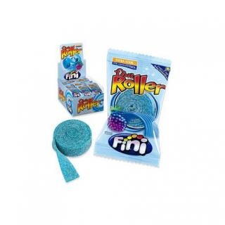 FINI ROLLER OSTRUŽINA 20g (kyselé pásky s příchutí ostružiny)