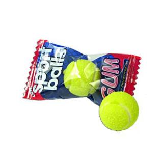 Fini Sport Balls Tenis Bubble gum 5g x 10ks (Žvýkačka ve tvaru miniaturních tenisových míčků s citrónovou a limetkovou náplní)