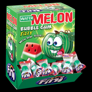Fini Water Melon Bubble Gum 5g x 200ks (Žvýkačky ve tvaru a chuti malých lahodných melounů.)