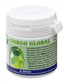 Ginkgo Global 90 tablet - 27g (Přípravek s extraktem Ginkgo biloba a dalšími biologicky aktivními látkami, zejména extraktem zeleného čaje a cholinem)