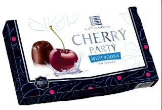 Gutichoco Cherry dark with Vodka 187g - DMT 12.05.2023 (Čokoládové pralinky s višněmi v alkoholu a vodce .)