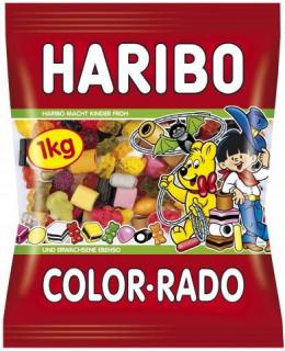 Haribo Color rado 1kg  (SMĚS CUKROVINEK NĚKTERÉ S LÉKOŘICÍ)