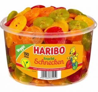 Haribo Frucht Schnecken veggie 150ks doza (ovocné želé)