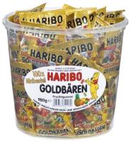 Haribo Golden medvídci mini 10g - doza 100ks (Želé bonbony medvídci v mini sáčcích)