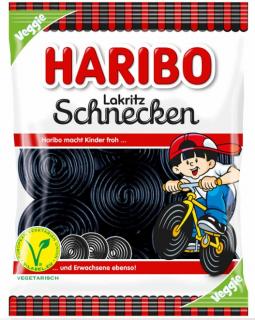 Haribo Lakritz Schnecken veggie 175g (lékořicový šneci)