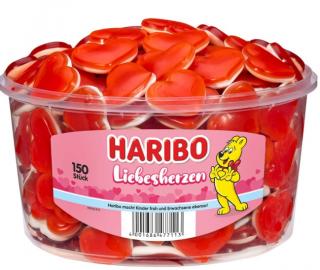Haribo Liebesherzen 150ks x 8g - DMT 8/2023 (želatinový ovocný bonbon)
