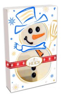 Heidi Christmas Gourmet Sněhulák 100g - DMT 29.10.2023 (bílá čokoláda)