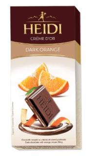 Heidi CREME D'OR Dark Orange 90g - DMT 19.08.2023 ( smetanová hokřá čokoláda s pomerančovou náplní)
