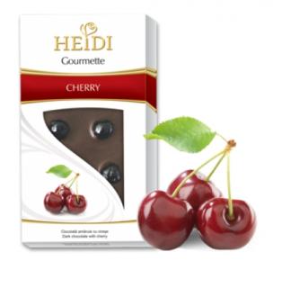 Heidi Gourmette cherry  100g (hořká čokoláda s celými višněmi)