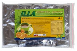 ILLA Green Tea pomeranč 30 sáčků (Osvěžující nápoj s extraktem zeleného čaje obohacený vitaminem C, jódem, vitaminem B12 , kyselinou listovou a rozpustnou vlákninou. Nápoj v prášku se sladidlem.)