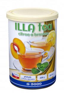 ILLA tea broskev 220g (ILLA tea citron ILLA TEA CITRON Lahodný, osvěžující nízkokalorický nápoj v prášku s obsahem vitamínu C, jódu a extraktu černého čaje.)