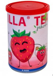 ILLA tea jahoda 220g (Lahodný, osvěžující nízkokalorický nápoj v prášku s obsahem vitamínu C, jódu a extraktu černého čaje.)