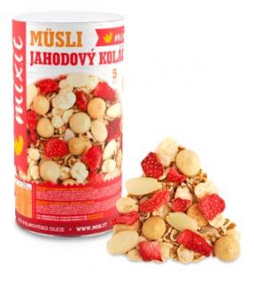 Jahodový koláč  máslová sušenka 330g (Müsli se sušenkami, ořechy a ovocem)