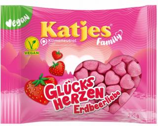 Katjes Family Glücksherzen Erdbeerliebe 250g (Marshmallow s jahodovou příchutí.)