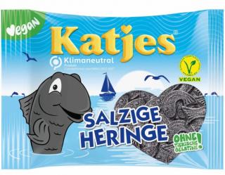 Katjes Salzige Heringe 500g (Slazená lékořicová ryba se salmiakovou solí. Vhodné pro vegetariány.S přírodními barvami.)