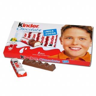 Kinder Chocolate 100g (Tyčinky z mléčné čokolády s mléčnou náplní (59,5%).)