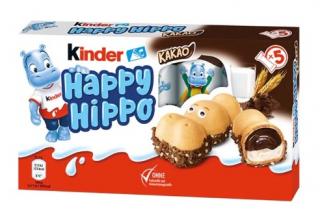 Kinder Happy Hippo cacao 103,5g (Křupavá oplatka plněná jemným mléčným krémem)