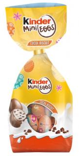 Kinder Mini Eggs Biscuits 85g - DMT 21.08.2023 (Plněná vajíčka z mléčné čokolády (55%) s křupavými sušenkami)