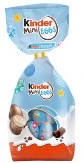 Kinder Mini Eggs kinder Schokolade Ostern 85g - DMT 21.08.2023 (Plněná vajíčka z mléčné čokolády s mléčnou náplní (55%).)