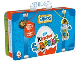 Kinder Surprise The Smurfs Edition 6 pcs 120g (Mléčná čokolád a s mléčným krémem a hračkou)