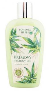 Konopný sprchový gel 250 ml – cannabis (Krémový sprchový gel s konopným olejem. Jemný konopný sprchový gel je vhodný k mytí celého těla s podmanivou moderní vůní a udržuje pokožku přirozeně hebkou.)