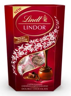 Lindor Double Choco 200g (Mléčné čokoládové lanýže s hladkou náplní s hořkou čokoládou )