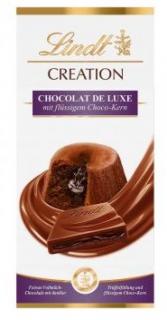 Lindt Creation Chocolat de Luxe Tafel 150g (Mléčná čokoláda s jemnou náplní z tmavého lanýže (13 %) a omáčkou z tmavé čokolády (26 %))