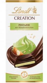 Lindt Creation Pistazie Tafel 148g - DMT 07/2023 (Plněná hořká čokoláda s pistáciovým krémem (30%))