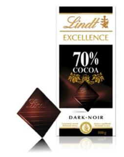 Lindt Excellence 70% kakaa 100g (hořká čokoláda 70% kakaa )