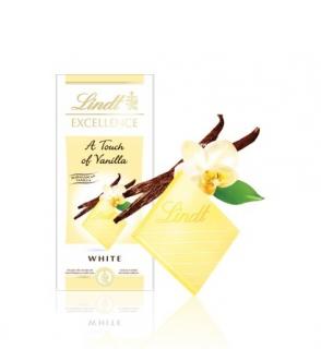 Lindt Excellence Bílá s vanilkou 100g (Extra bílá čokoláda s vanilkovou příchutí)