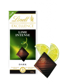 Lindt Excellence Limetka 100g (hořká čokoláda s limetkou)