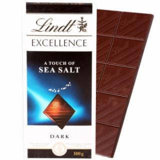 Lindt Excellence Sea Salt 100g (Hořká čokoláda s mořskou solí)