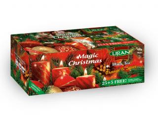 Liran Magic Christmas 25+5x2g - DMT 05/2026 (Černý čaj s příchutí pomeranče a skořice)