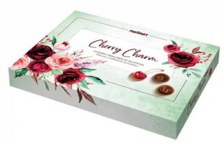 Magnat CHERRY CHARM 145g - DMT 30.06.2023 (Čokoládové bonbony z hořké čokolády (45 %) s náplní s višňovým likérem a višněmi )