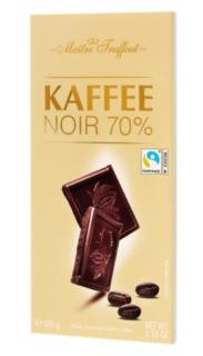 Maitre Truffout Víceprocentní hořká čokoláda 70% s kávou 100g (Hořká čokoláda s kávou)