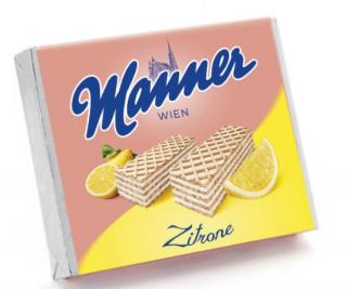 Manner Lemon 75g - DMT 03.10.2023 (Křupavé oplatky s krémovou citrónovou náplní (80%))