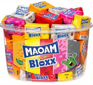 Maoam Bloxx 22g x 50 ks (Ovocné žvýkací karamelky s příchutěmi)