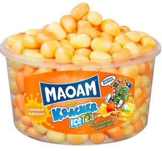 Maoam Kracher Ice Tea -  box 265ks (Žvýkací bonbonové dražé s 2,7 % šumivého prášku v náplni)