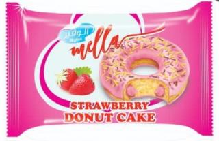 MELLA Donut 40g - jahoda - DMT 14.03.2023 (MINIDEZERT S JAHODOVOU NÁPLNÍ V POLEVĚ S JAHODOVOU PŘÍCHUTÍ)