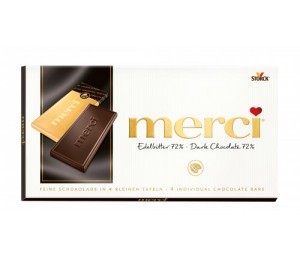 Merci čokoláda tmavá 100g - DMT 01.05.2023 (Hořká  72%)