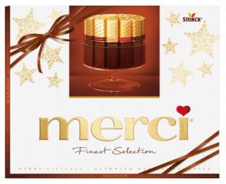 Merci Mix Storck bonboniéra hnědé hořká 250g (Kolekce čokoládových specialit z hořké a bílé čokolády.)