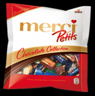 Merci Petits Collection 125g (Mix čokoládových plněných i neplněných bonbónů, samostatně balených.)