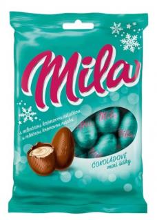 Mila mini šišky 100g  - DMT 12.08.2024 (Mléčná čokoláda (48%) s mléčnou krémovou náplní (52%).)