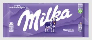 Milka Alpenmilch 100g (Mléčná čokoláda s alpského mléka)