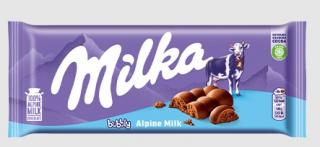 Milka Bubbly Milk 90g (Mléčná čokoláda z alpského mléka s porézní náplní z mléčné čokolády (59%).)